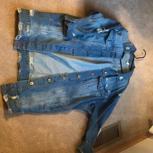 Over sized jean jacket